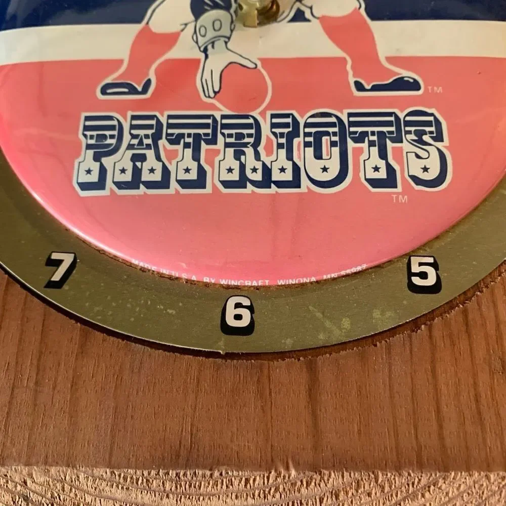 New England Patriots Clock-Minute Hand Missing